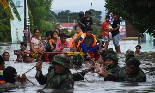 Floods, landslides kill at least eight in Indonesia