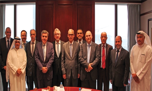 Arab War Risk Insurance Syndicate visits CBB Governor