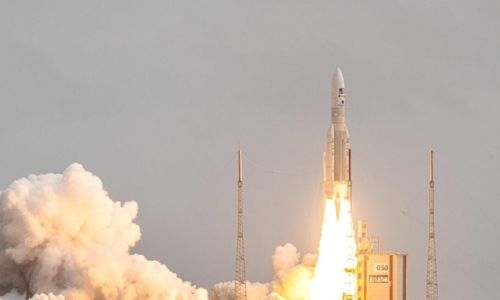 Europe’s JUICE mission blasts off towards Jupiter’s icy moons