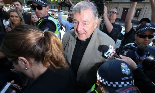 Footage emerges of police confronting Pell over sexual abuse