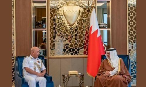 Bahrain Crown Prince, Deputy Supreme Commander and PM meets with India’s Deputy Chief of Naval Staff 
