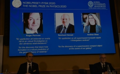 Trio win Nobel Physics Prize for black hole research