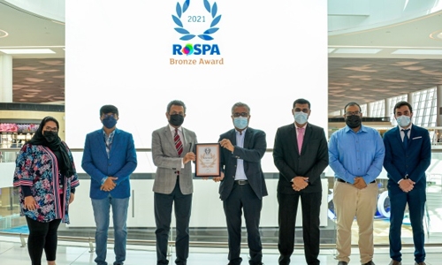 Bahrain International Airport recognised for commitment to safety with RoSPA award