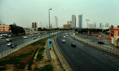 Cloudy, rainy weather in Bahrain