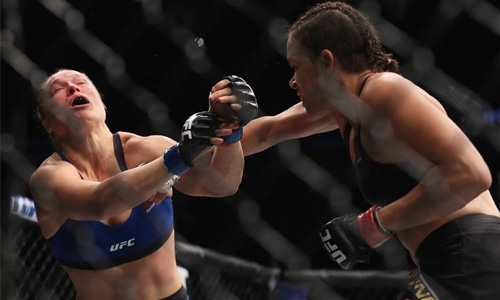 Brazil's Nunes pummels Rousey in UFC title fight