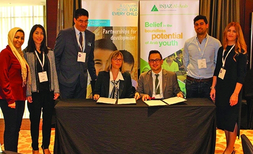 SOS Children’s Villages, INJAZ Al-Arab, ink deal