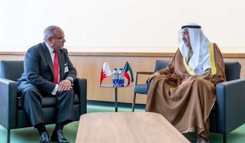 HRH the Crown Prince and Prime Minister meets with the Crown Prince of the State of Kuwait