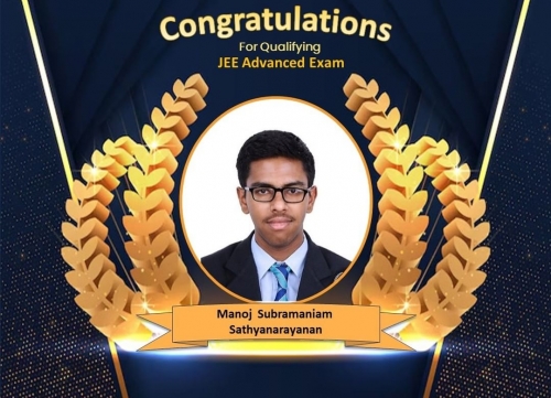BIS student excels in JEE Advanced exam