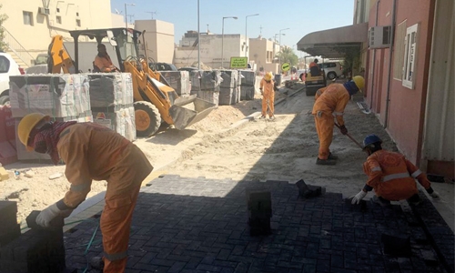 Isa Town road paving begins