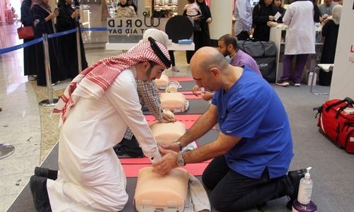Royal Medical Services training citizens and residents on CPR, first aid