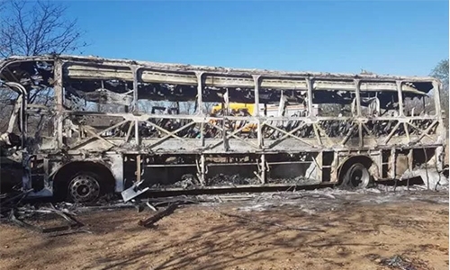 Suspected gas cylinder blast kills 42 on Zimbabwe bus