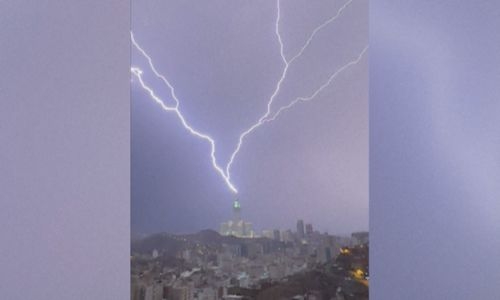 Saudi storm brings lightning, fierce winds to Mecca