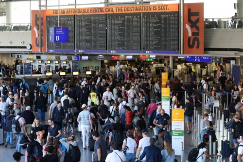 Climate activists halt traffic at Germany's Frankfurt airport