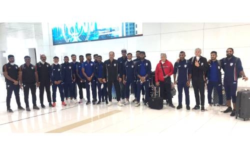 Indian national football team arrive in Bahrain for friendlies