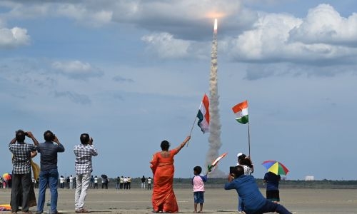 Indian lunar landing mission enters Moon's orbit