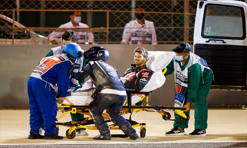 Haas hopeful of speedy Grosjean recovery