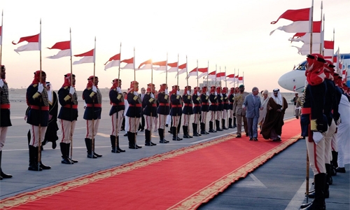 Prince of Wales and the Duchess of Cornwall arrives in Bahrain