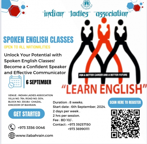 Indian Ladies Association’s Launches  Annual Spoken English Classes for  Low-Income Workers