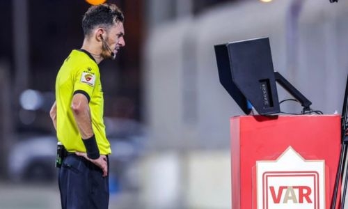 VAR system in action in the Bahraini Premier League