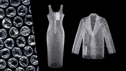 ‘Balenciaga of Belarus’ Unveils Bubble Wrap Couture