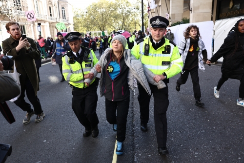 Police detain Greta Thunberg at London climate protest