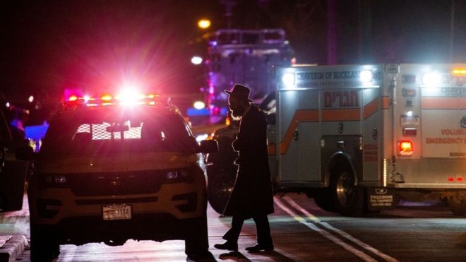 Five people wounded at home of New York rabbi