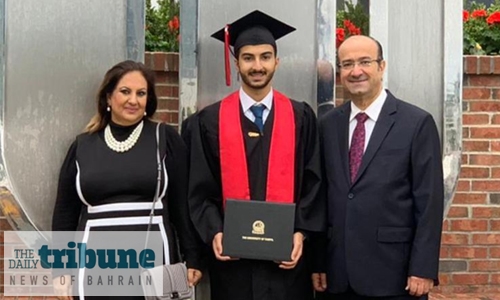 Bahraini student received Degree from the University of Tampa