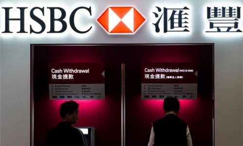 HSBC profits slide amid 'turbulent period'