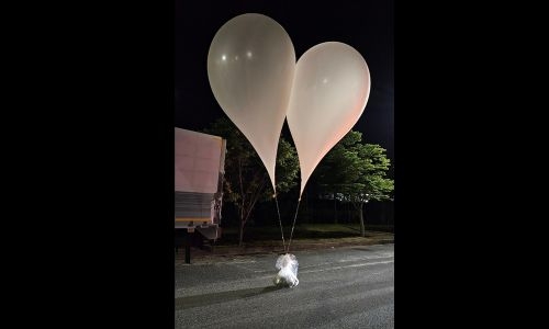 North Korea sends balloons of ‘trash, faeces’ into South