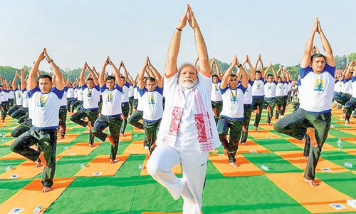 India leads the way on Yoga Day