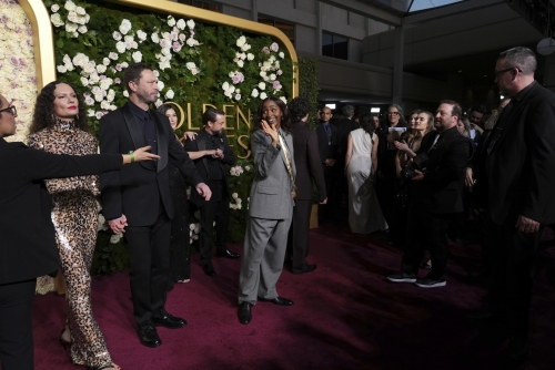 Hollywood stars glitter at Golden Globes