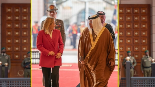 HRH Crown Prince Emphasizes Strong Bahrain-Italy Relations During Official Visit by Italian PM