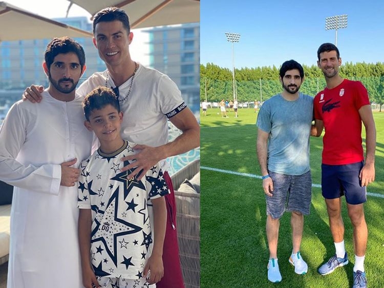 Ronaldo, Djokovic meet with Sheikh Hamdan in Dubai