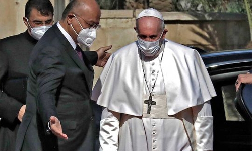 Pope meets top Iraq Shia cleric Grand Ayatollah Sistani