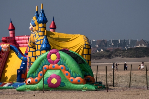 Man dies after bouncy castle blown away at France water park
