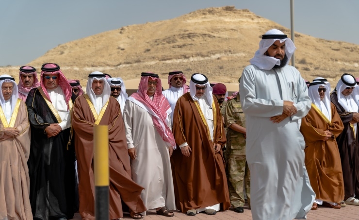 HRH the Crown Prince performs funeral prayers for the late HH Shaikh Ahmed bin Mohammed bin Salman Al Khalifa