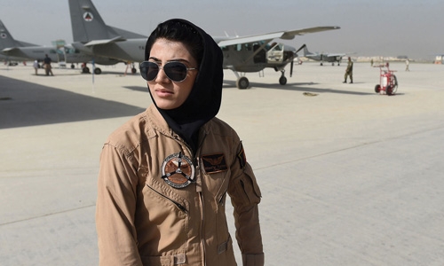 Afghanistan’s first female pilot fears for her country’s future