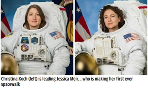 Historic first all-female spacewalk