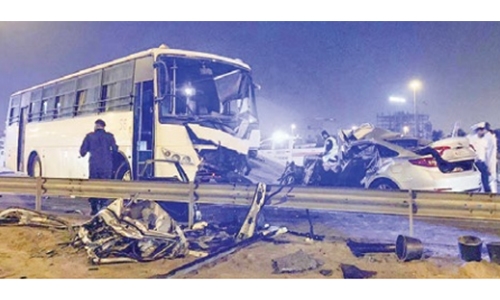 Bahraini national killed in highway head-on collision 