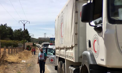 Syria aid deliveries postponed over violence: Red Cross