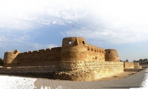 Debris at Bahrain Fort from an earlier restoration: BACA
