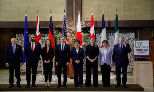 G7 backs 'humanitarian pauses' in Gaza, reaffirms Ukraine support