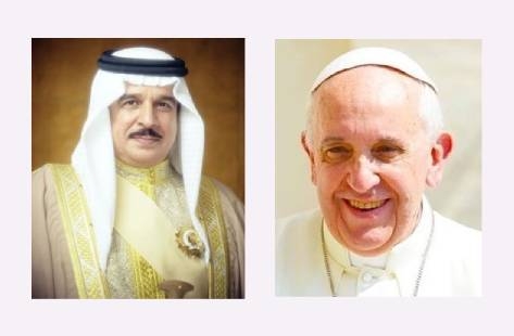 Bahrain King thanked by Pope over success of Muslim-Christian committee meeting