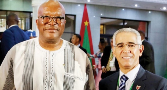 Burkinabe President Roch Marc Christian Kaboré received Council of Representatives First Deputy Speaker MP Abdulnabi Salman, on the sidelines of the his participation in the 15th meeting of the Organisation of Islamic Cooperation (OIC) 