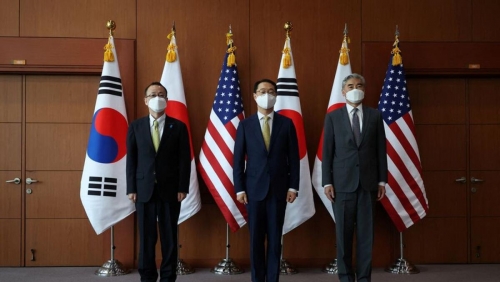 US, South Korea, Japan envoys meet amid North Korea nuclear tension