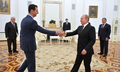 Putin, Assad agree political steps must follow military ops