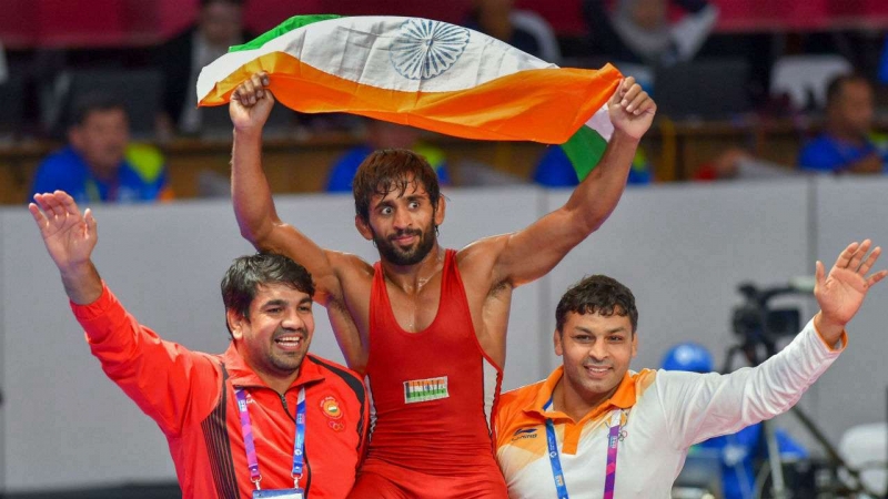 Punia takes India’s first wrestling gold