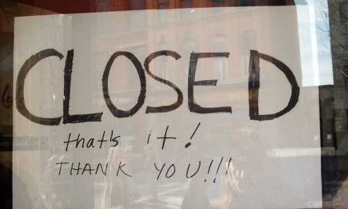 Coffee shop outlet ordered closed