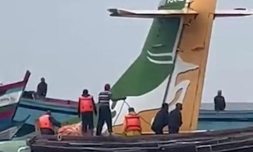 Passenger plane plunges into lake in Tanzania