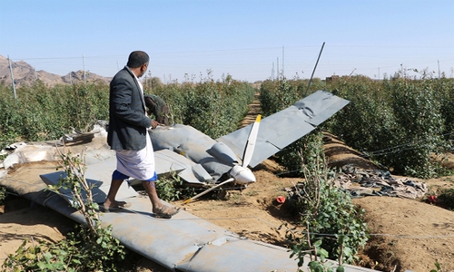 Coalition downs Houthi drone, Bahrain condemns attack